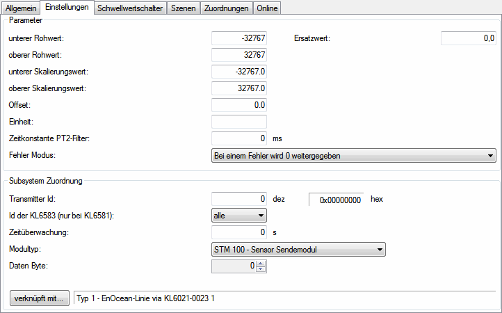 EnOcean Analoges Signal 1: