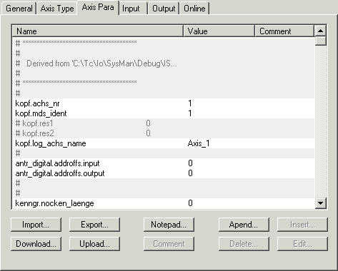 Konfiguration über Beschreibungsdateien (*.lis Dateien) 1: