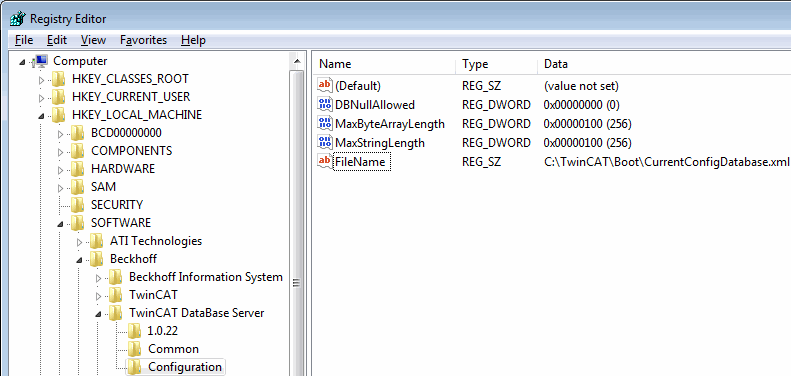 Zusatzeinstellungen in der Registry 1: