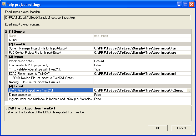 TwinCAT ECAD Import Projekt (Teip) 1: