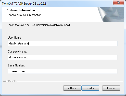 Installation Windows CE 3: