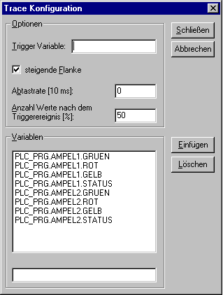 Trace-Aufzeichnung 1: