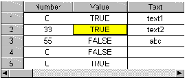 Tabelle konfigurieren 7: