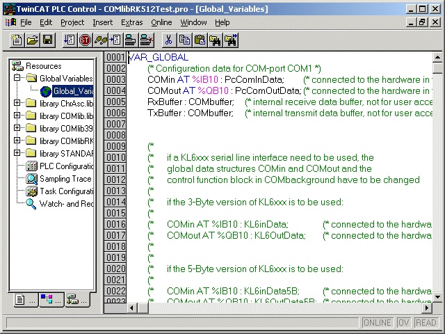Globale Variable 1: