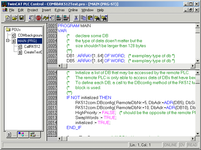 RK512-Kommunikation 1:
