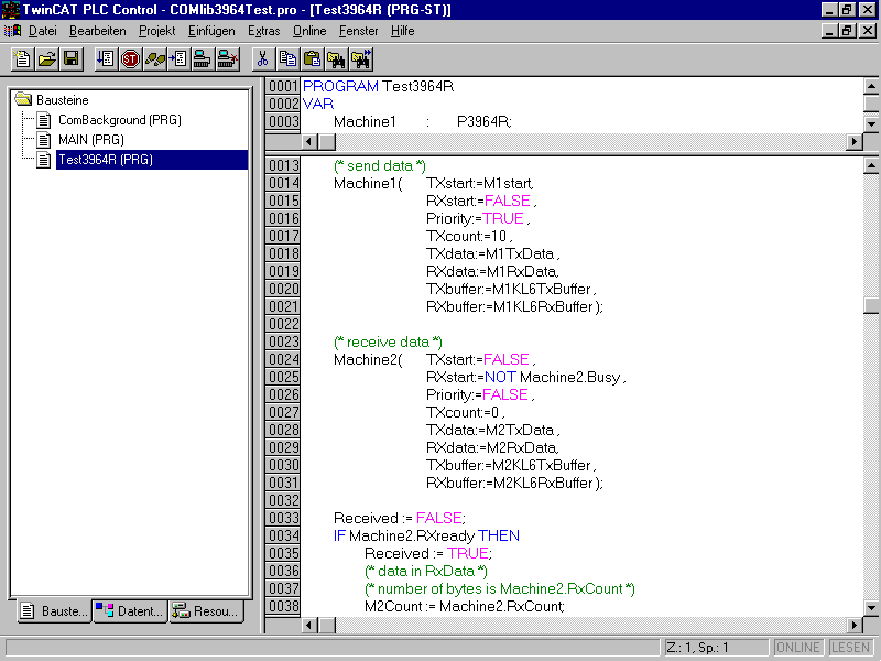3964R-Kommunikation 1: