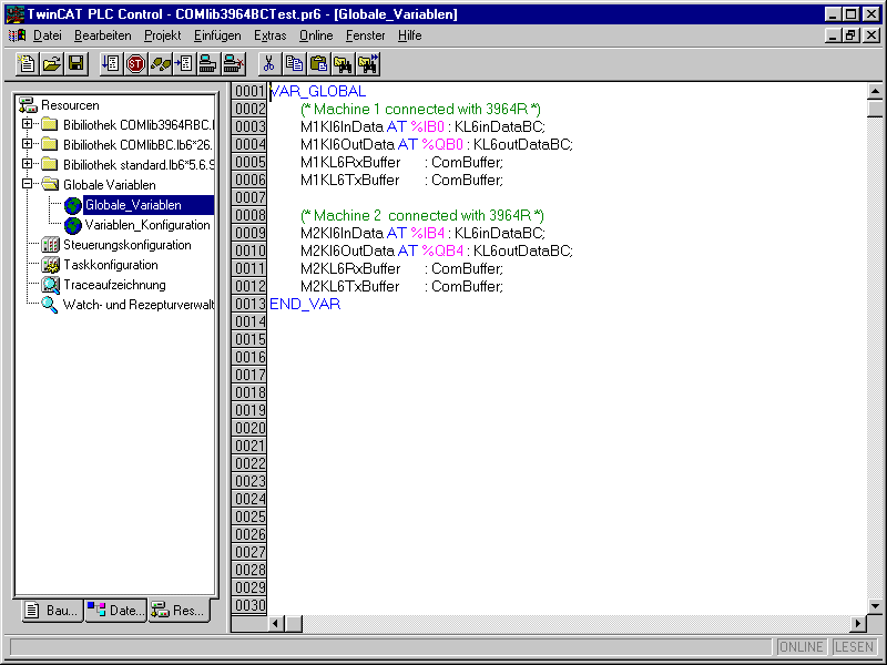 Globale Variable 1: