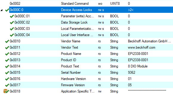 Parameter Datenaustausch 3: