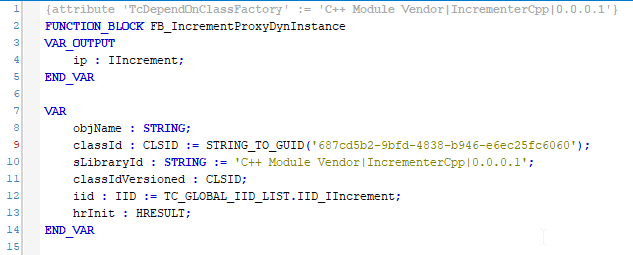 Erstellen eines FBs in der SPS, der das C++ Objekt anlegt und dessen Funktionalität anbietet 2: