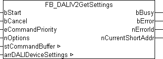 FB_DALIV2GetSettings 1: