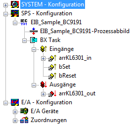 Integration in TwinCAT (BC9191) 5: