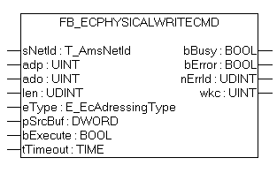 FB_EcPhysicalWriteCmd 1: