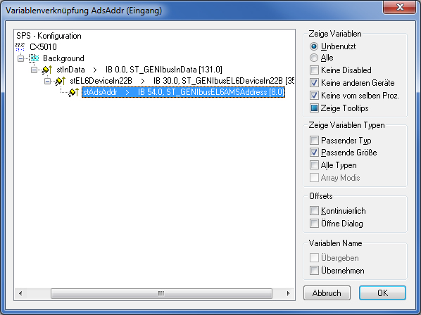 Konfiguration im TwinCAT System Manager 18: