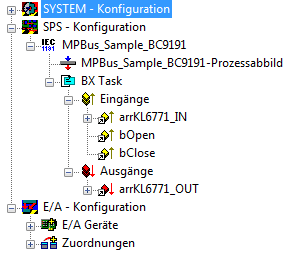 Integration in TwinCAT (BC9191) 5: