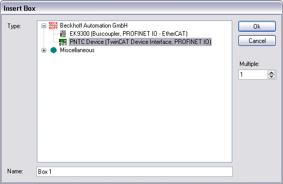 PROFINET-Device-Einbindung unter TwinCAT 2.11 7: