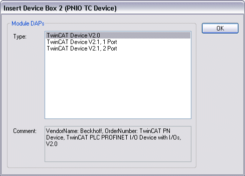 PROFINET-Device-Einbindung unter TwinCAT 2.11 8: