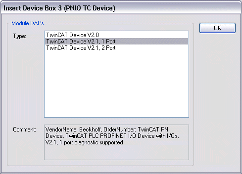 PROFINET-Device-Einbindung unter TwinCAT 2.11 9: