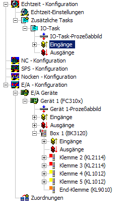 Einrichten einer IO-Task 5: