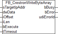 FB_CrestronWriteByteArray 1: