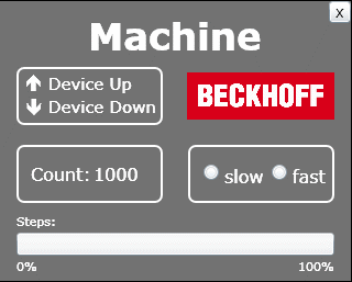 Beispiel Maschine mit Microsoft Silverlight for Windows Embedded 2: