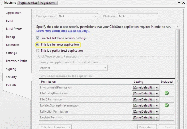 Beispiel Machine mit Microsoft Expression Blend (VB) 5: