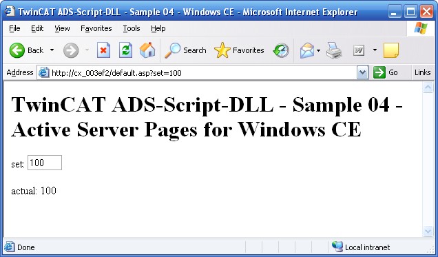 Active Server Pages für Windows CE 1: