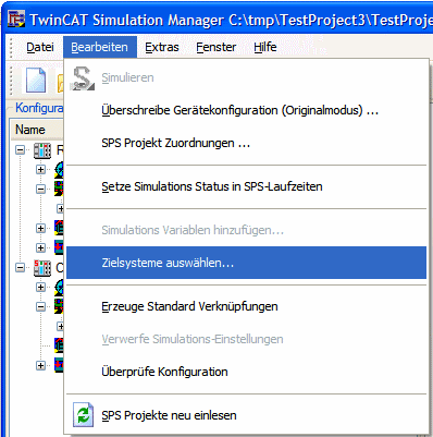 Auswahl der Zielsysteme und Verteilung der Resourcen (Deployment) 1: