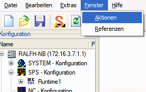 Hauptmenü 'Ansicht' 1: