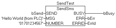 SMS Funktionsbaustein in ST 1: