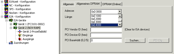 Allgemeines NOV-RAM 3: