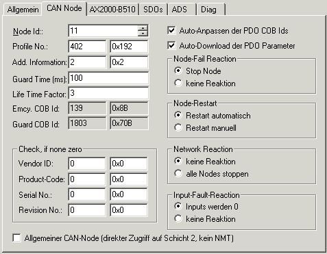 AX2000-B510 Achse (mit zyklischem CANopen Interface) 1: