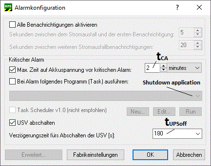 Systemverhalten: Beckhoff Miniport-Treiber für den Windows USV-Dienst 1: