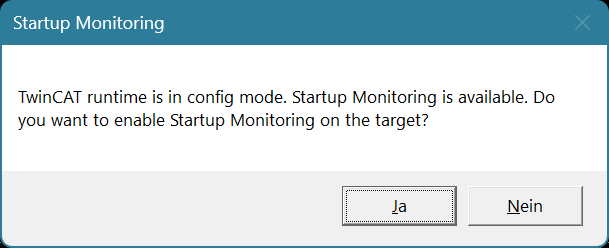 Aufzeichnung des Startup-Verhaltens 1: