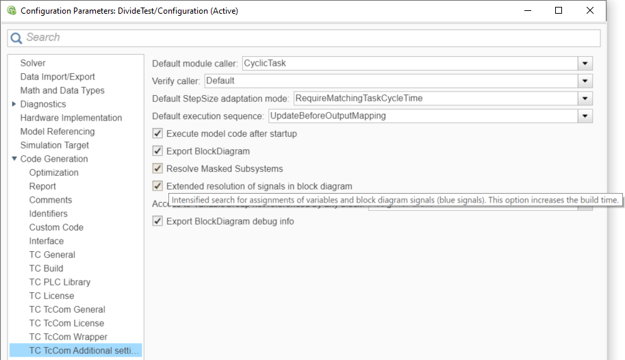 Beobachtbare Signale im TwinCAT Blockdiagramm 1: