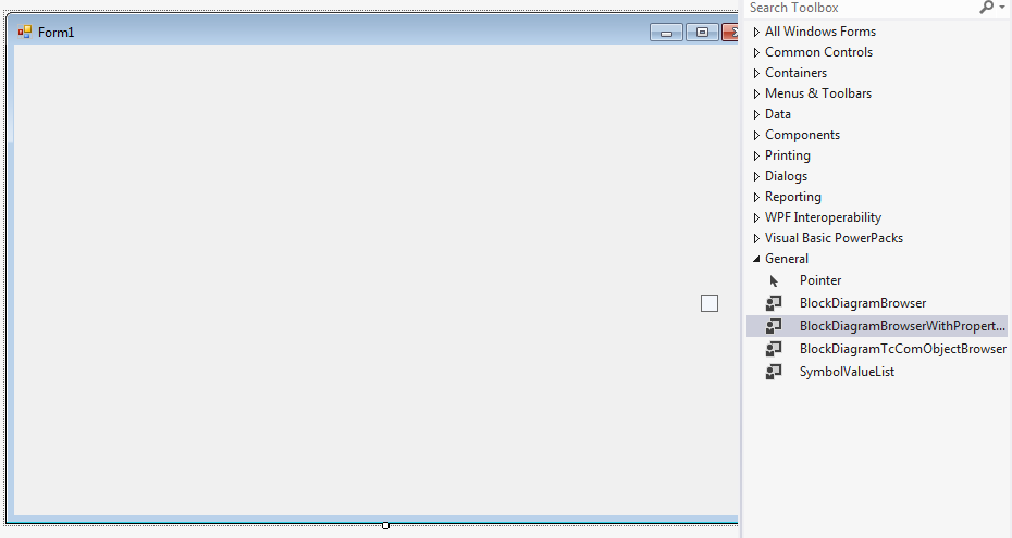 Einbinden des Blockdiagramm-Controls in .NET 3: