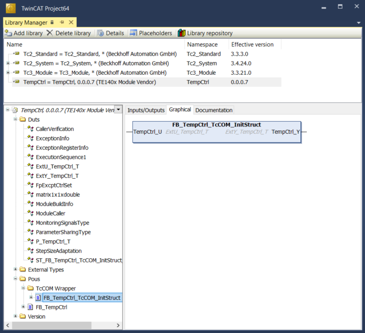 Anwenden des TcCOM-Wrapper-FB 2: