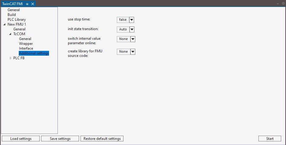 Reiter 'Additional settings' 1: