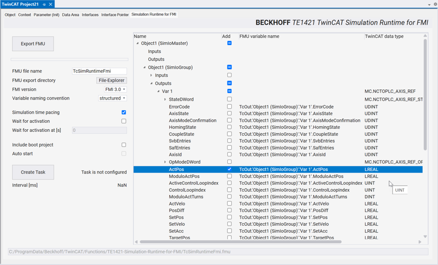Runtime konfigurieren 1: