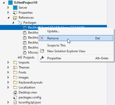 NuGet-Paket deinstallieren 1: