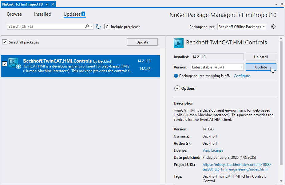 NuGet-Paket aktualisieren 2: