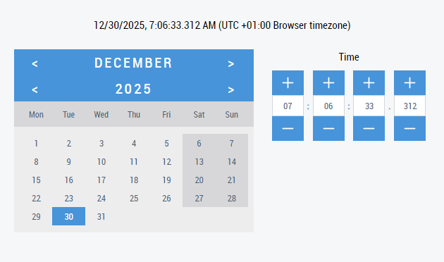 TcHmiDateTimePicker 1: