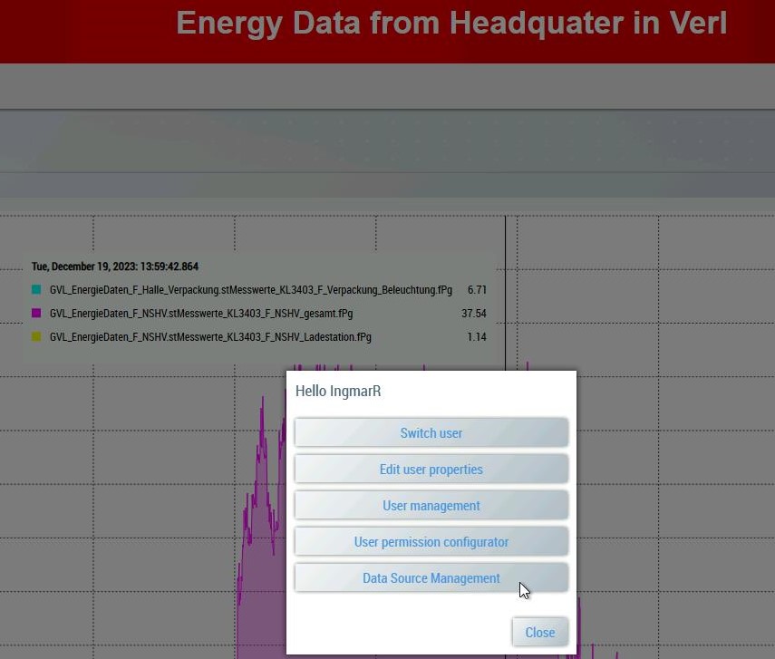 Verwalten der Datenquellen 3: