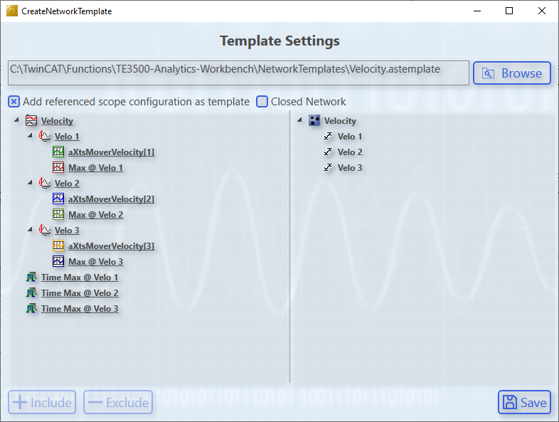 Scope Konfiguration im Netzwerk Template 3: