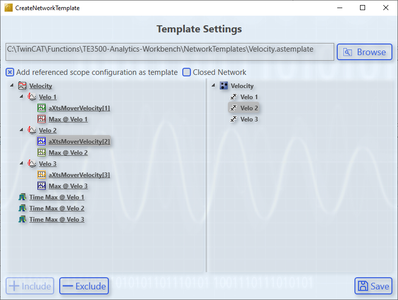 Scope Konfiguration im Netzwerk Template 4: