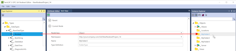 Einfaches Nodeset mit Basistypen 8: