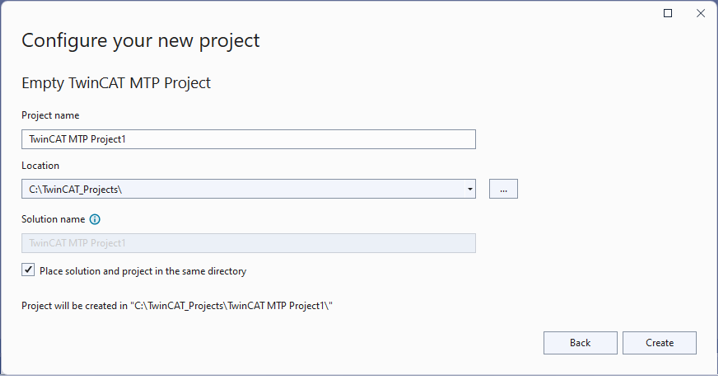 Neues MTP-Projekt anlegen 3: