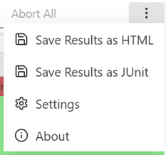 Settings Menü 1: