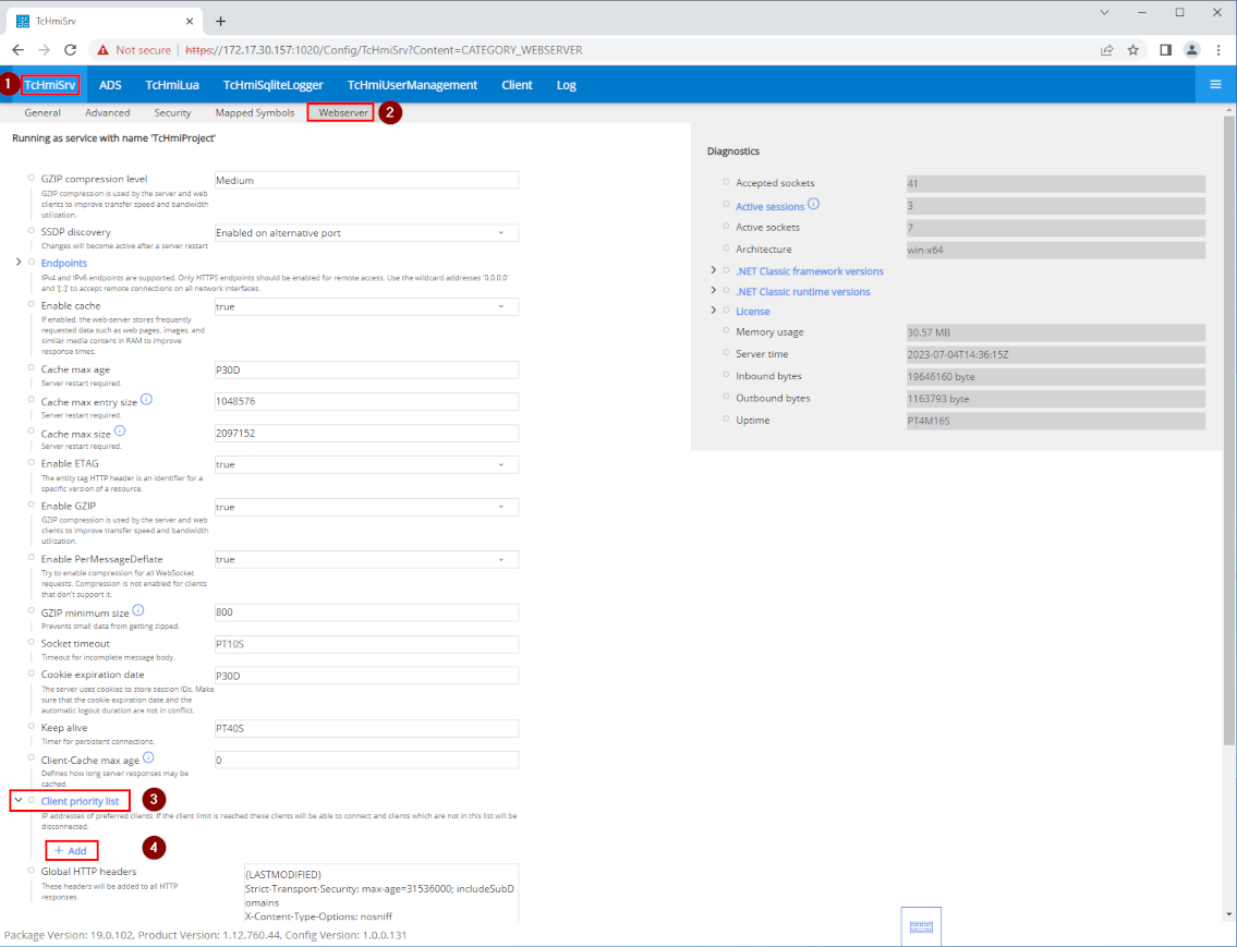 Client Priorisierung 1: