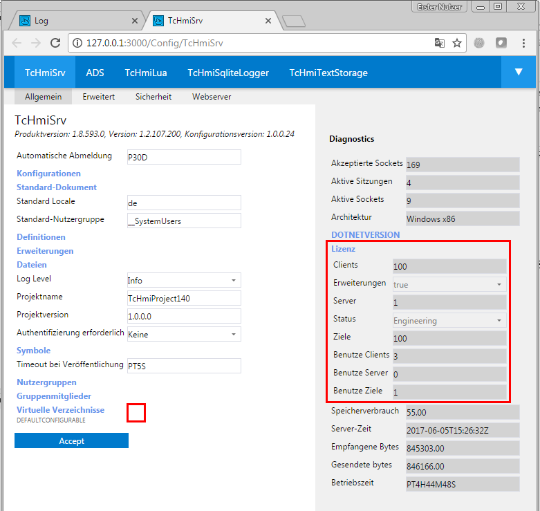 Config-Seite 2: