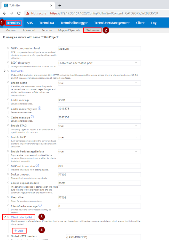Client Priorisierung 1: